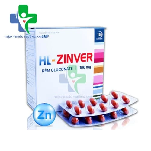 HL-Zinver Nature Pharma - Viên uống bổ sung kẽm