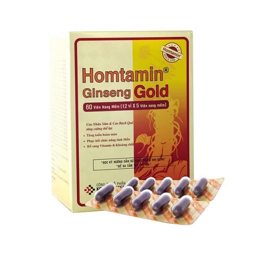 Homtamin ginseng gold - Bổ sung Vitamin tăng cường thể lực 