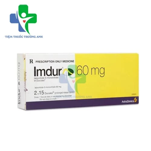 Imdur 60mg AstraZeneca - Thuốc điều trị dự phòng đau thắt ngực