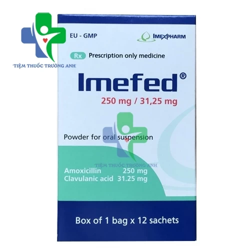 Imefed 250mg/31.25mg Imexpharm (bột)