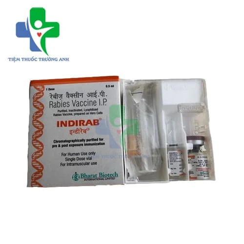 Indirab 0,5ml Bharat - Dự phòng mắc bệnh dại