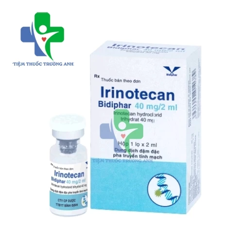 Irinotecan Bidiphar 40mg/2ml - Chỉ định điều trị ung thư biểu mô đại trực tràng