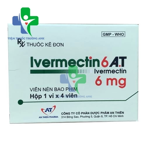 Ivermectin 6 A.T - Thuốc tẩy giun cho người lớn và trẻ em hiệu quả