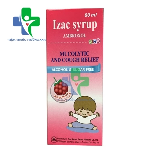 Izac Syrup Chai 60ml Nakorn Patana - Thuốc tiêu chất nhầy đường hô hấp