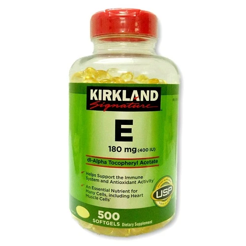 Kirkland Signature 180mg - Thuốc bổ sung hiệu quả Vitamin E