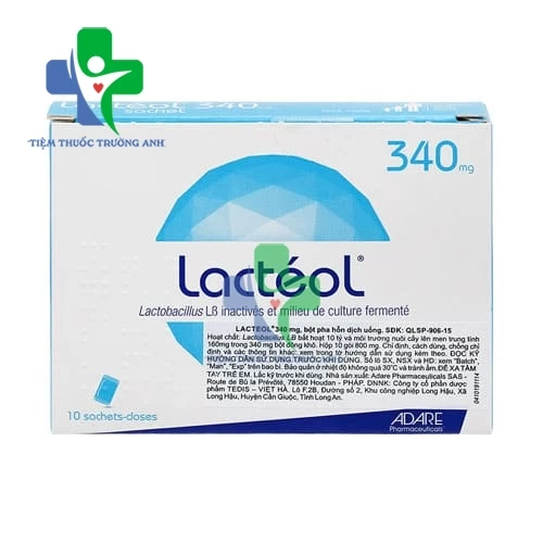 Lacteol Sac.340mg - Thuốc điều trị bệnh tiêu chảy của Canada