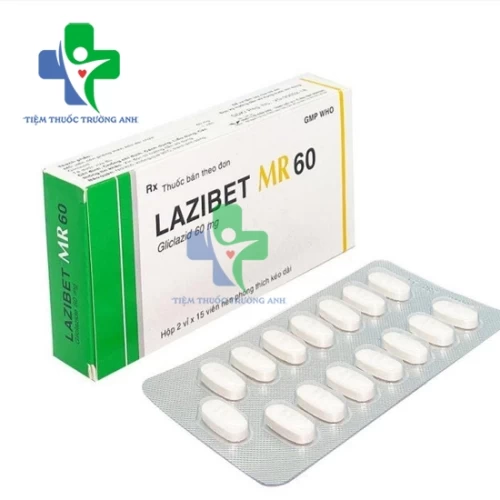 Lazibet MR 60 Bidiphar - Điều trị đái tháo đường typ 2 không phụ thuộc insulin