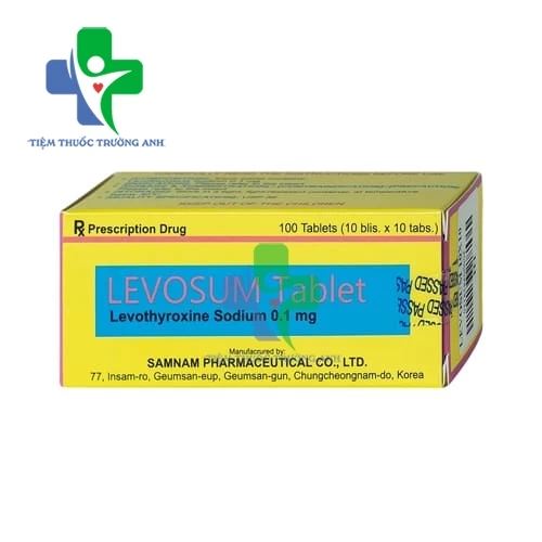 Levosum 0.1mg - Thuốc điều trị suy giáp hiệu quả của Hàn Quốc