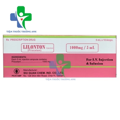 Lilonton 1000mg/5ml - Thuốc trị các bệnh lý do tổn thương, suy thoái não  