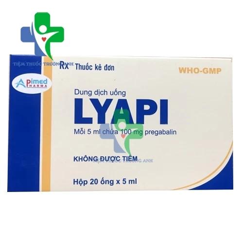 Lyapi 100mg/5ml Apimed (ống) - Điều trị đau thần kinh hiệu quả