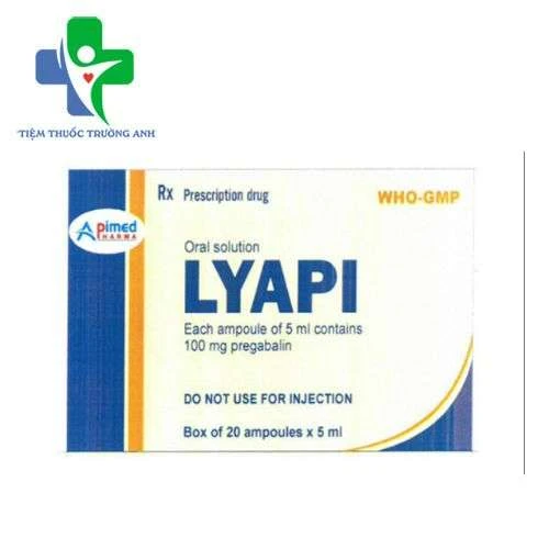 Lyapi 100mg/5ml Apimed (ống) - Điều trị đau thần kinh hiệu quả
