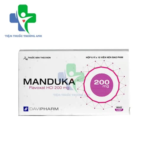 Manduka 200mg Davipharm - Thuốc trị triệu chứng khó tiểu