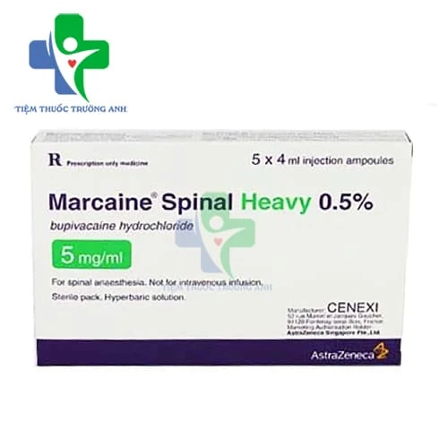 Marcaine Spinal Heavy 0,5% Cenexi - Thuốc gây tê