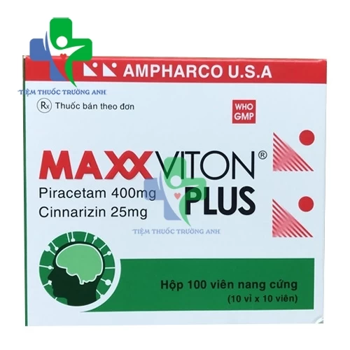 MaxxViton Plus - Thuốc điều trị chứng rối loạn tiền đình hiệu quả của Ampharco