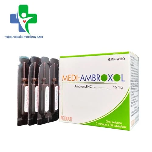 Medi-ambroxol 15mg/5ml Medisun - Thuốc tiêu chất nhầy đường hô hấp