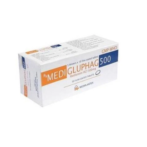 Medi Gluphag 500mg - Thuốc điều trị bệnh đái tháo đường hiệu quả