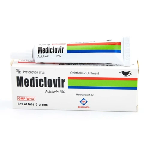 Mediclovir - Thuốc mỡ tra mắt trị viêm kết mạc hiệu quả