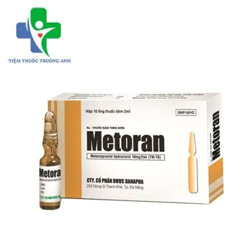 Metoran 10mg/2ml Danapha - Hỗ trợ hệ tiêu hóa, chống trào ngược dạ dày