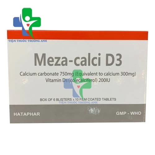 Meza-Calci D3 Hataphar - Bổ sung canxi và vitamin D3 cho cơ thể