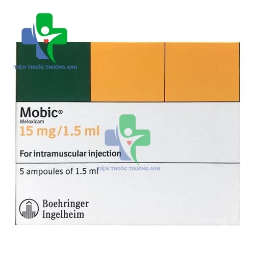 Mobic 15mg/1,5ml Boehringer Ingelheim (tiêm) - Điều trị ngắn hạn các cơn đau do viêm