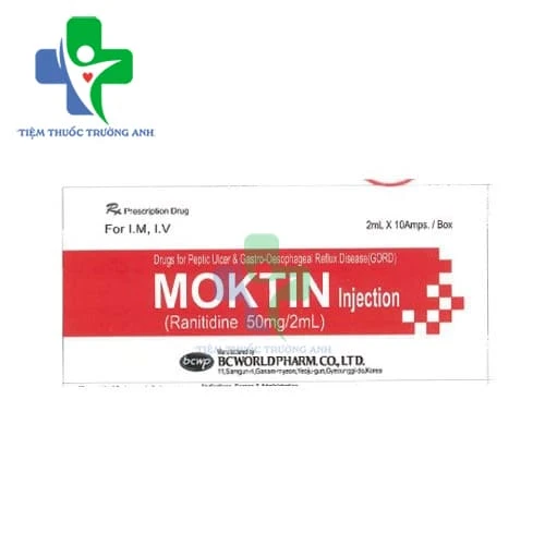 Moktin Injection - Thuốc điều trị loét dạ dày, tá tràng