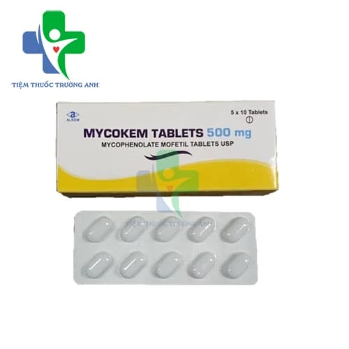 Mycokem tablets 500mg - Thuốc ức chế miễn dịch, ngăn ngừa tình trạng thải ghép