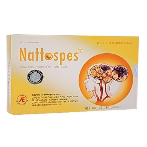 Nattospes - Điều trị tai biến mạch máu não hiệu quả 