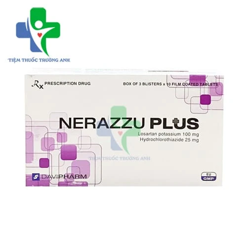 Nerazzu-plus Davipharm - Thuốc điều trị tăng huyết áp