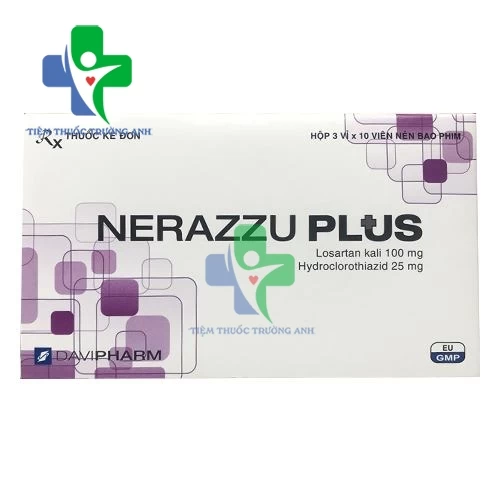 Nerazzu-plus Davipharm - Thuốc điều trị tăng huyết áp