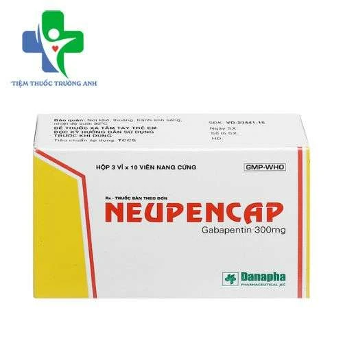 Neupencap 300mg Danapha - Điều trị hỗ trợ trong động kinh cục bộ