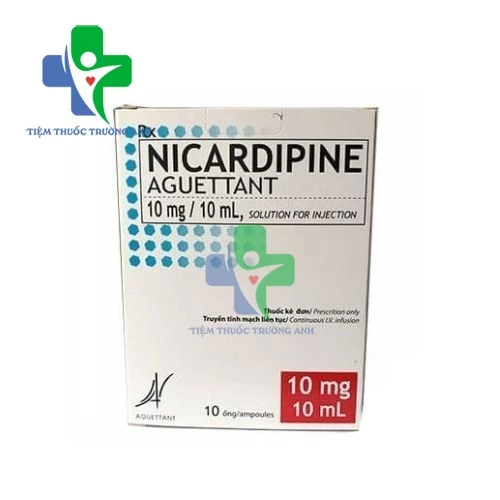 Thuốc Nicardipine Aguettant 10mg/10ml