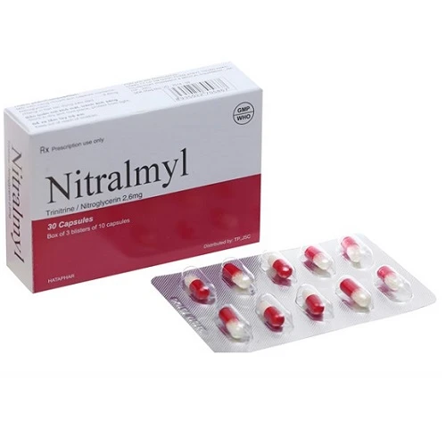 Nitralmyl 2.6mg - Thuốc hỗ trợ điều trị suy tim, cơn đau thắt ngực hiệu quả