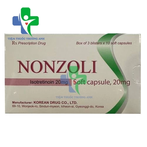 Nonzoli 20mg - Thuốc điều trị trứng cá hiệu quả của Hàn Quốc