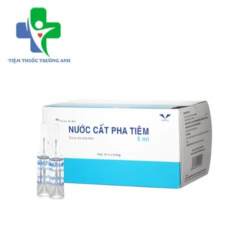 Nước cất pha tiêm 5ml Bidiphar - Pha loãng và hoàn nguyên các chế phẩm thuốc