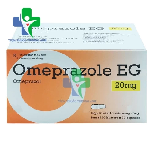 Omeprazole EG 20mg - Thuốc điều trị viêm loét dạ dày, tá tràng hiệu quả