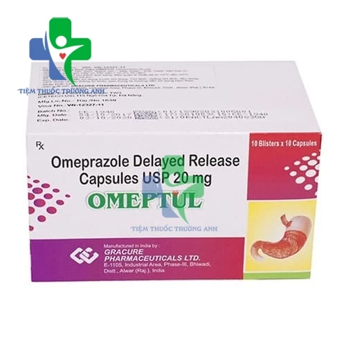 OMEPTUL - Thuốc điều trị viêm loét dạ dày, tá tràng của Ấn Độ