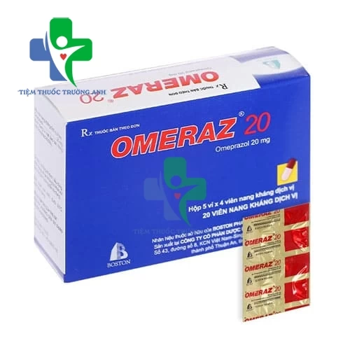 Omeraz 20mg - Thuốc điều trị viêm loét dạ dày, tá tràng hiệu quả của Boston