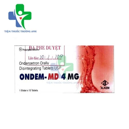 Ondem - MD 4mg Alkem - Thuốc ngăn ngừa buồn nôn và nôn