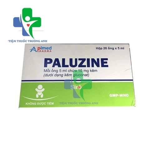 Paluzine 10mg/5ml Apimed (ống 5ml) - Sử dụng trong các trường hợp thiếu kẽm