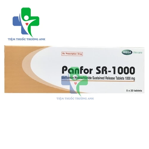 Thuốc viên Panfor SR - 1000 (Hộp 5 vỉ × 20 viên)