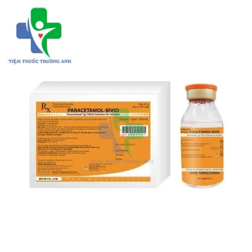 Paracetamol-Bivid 1g/100ml Baxter - Thuốc giảm đau, hạ sốt