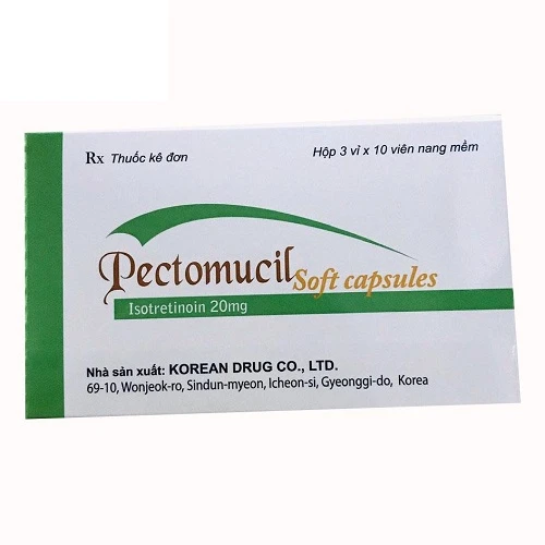 Pectomucil 20mg - Thuốc điều trị mụn trứng cá nặng hiệu quả của Hàn Quốc