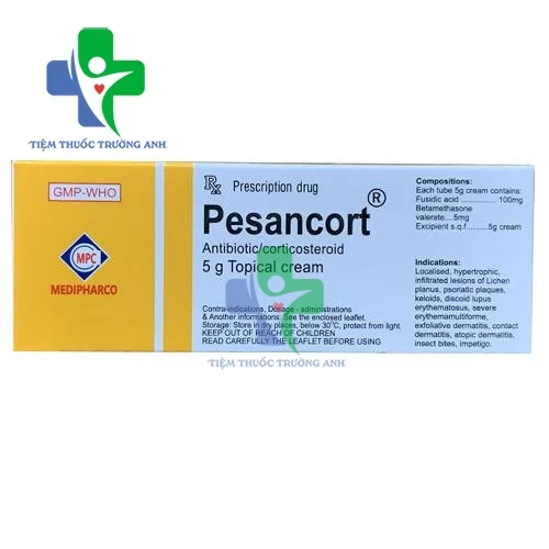  Pesancort 5g - Thuốc điều trị các bệnh lý ngoài da hiệu quả