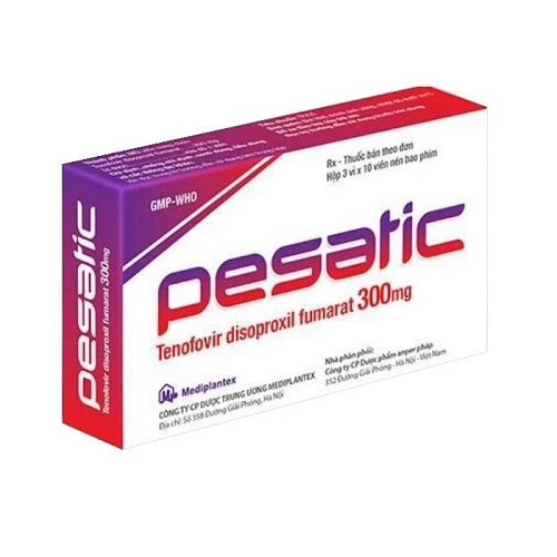 Pesatic 300mg - Hỗ trợ điều trị HIV và viêm gan B mãn tính hiệu quả 