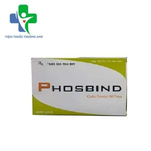 Phosbind 667mg Armephaco - Kiểm soát phosphat huyết ở bệnh nhân chạy thận