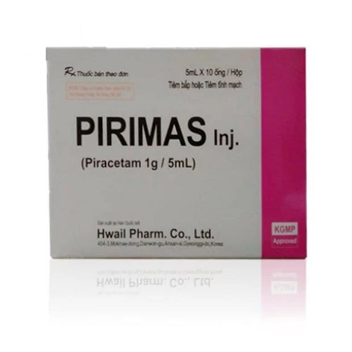 Pirimas 1g/5ml - Điều trị chóng mặt, đột quỵ thiếu máu cục bộ hiệu quả 