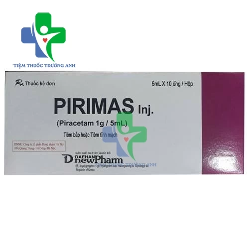 Pirimas 1g/5ml - Điều trị chóng mặt, đột quỵ thiếu máu cục bộ hiệu quả 