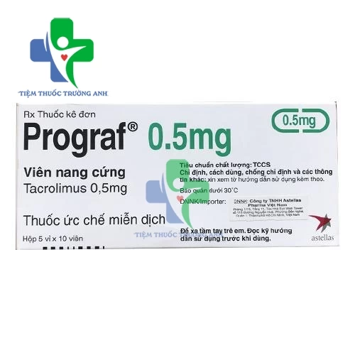 Prograf 0.5mg Astellas - Thuốc phòng ngừa thải ghép thận, gan