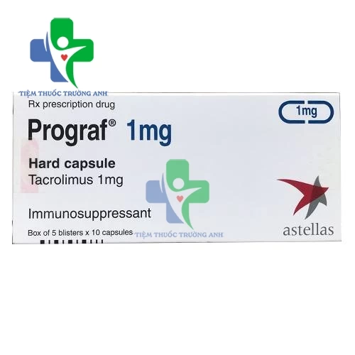 Prograf 1mg Astellas - Thuốc phòng ngừa thải ghép thận, gan