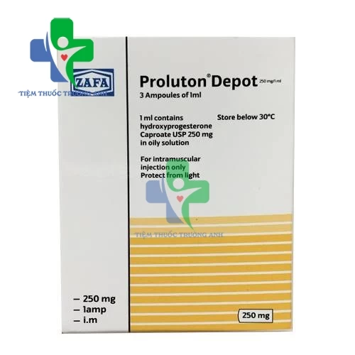 Proluton Depot 250mg Bayer - Giảm nguy cơ sảy thai và sinh non